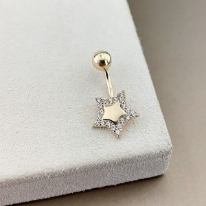 YILDIZ TAŞLI GÖBEK PIERCING